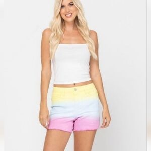 Judy Blue Pastel Gradient Jean Shorts